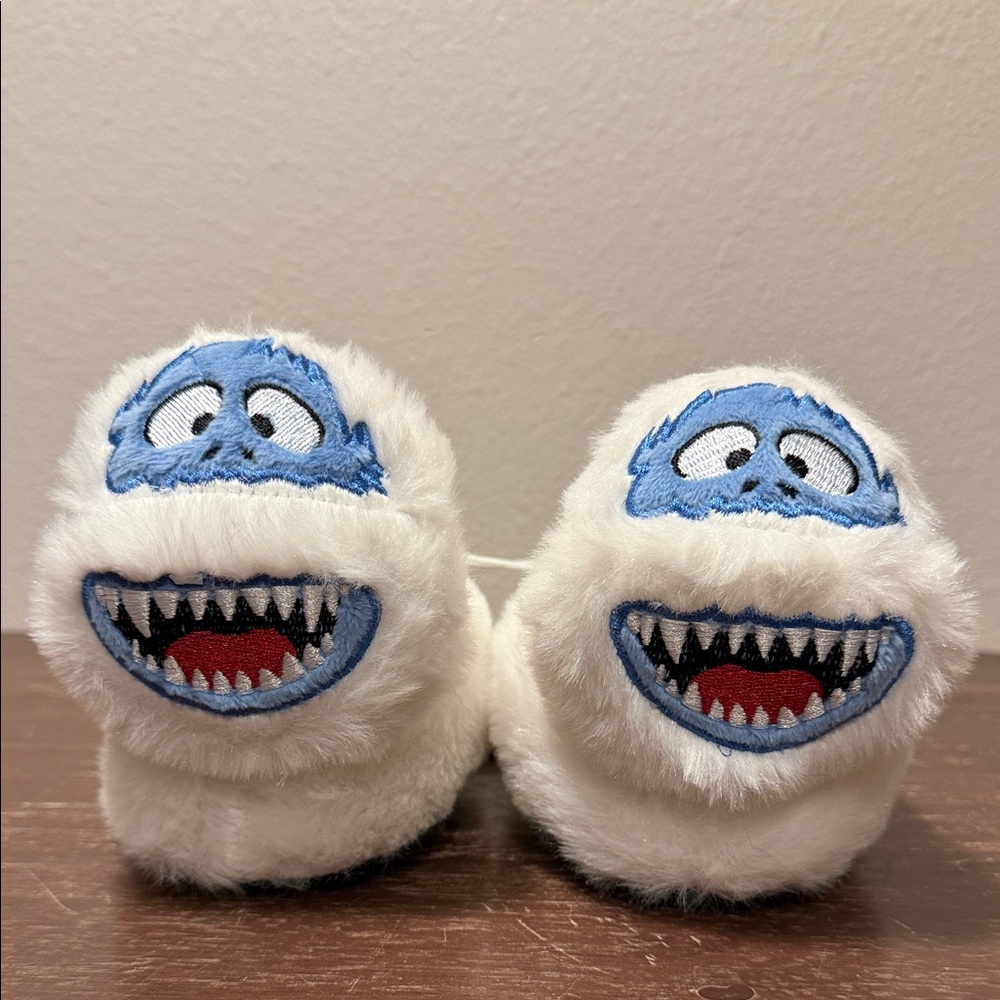 Rudolph The Red Nosed Reindeer Yeti Snowman Youth Slippers